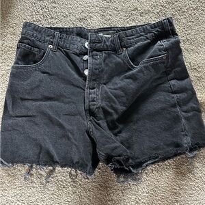 H&M Black Jean Shorts